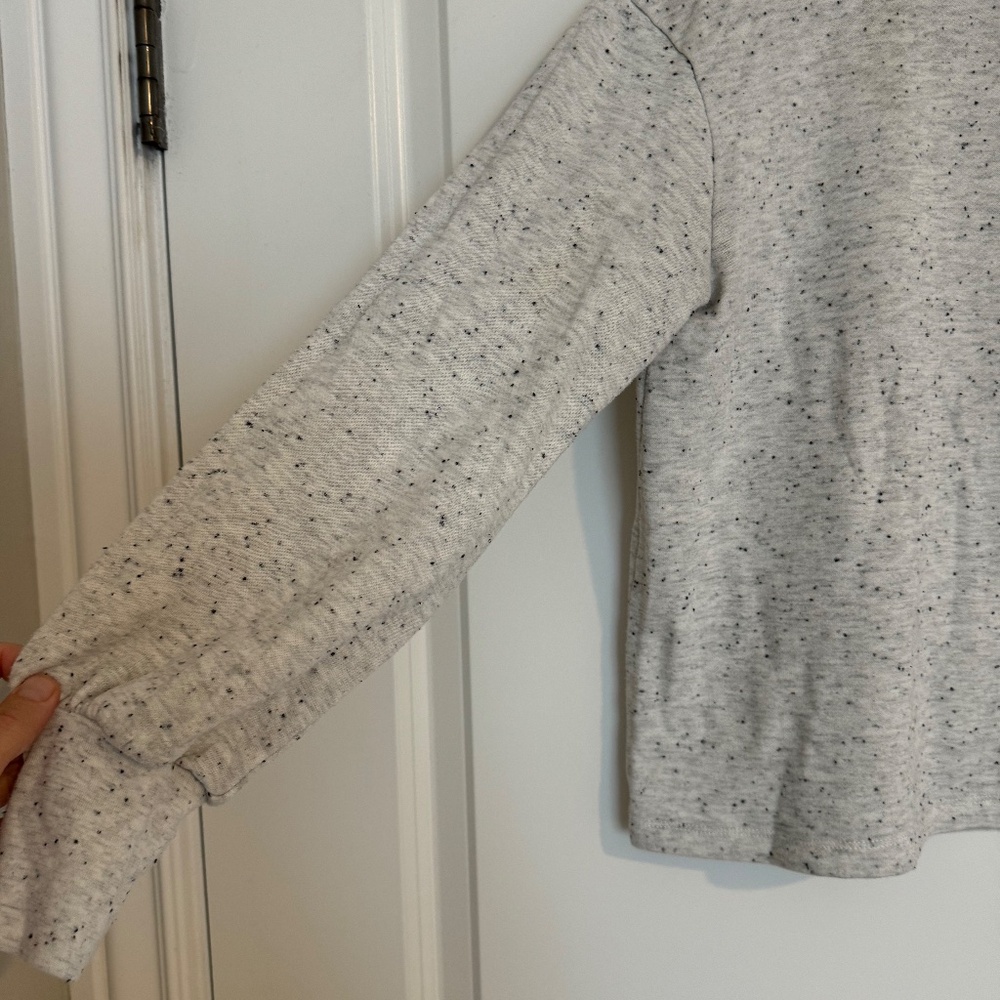 Madewell sweater, light grey, size small, mock turtleneck - Picture 6 of 7